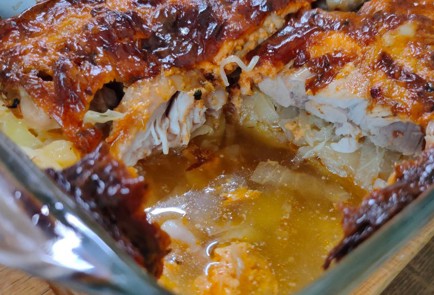 Фото шага рецепта Овощная запеканка с курицей 186406 шаг 20