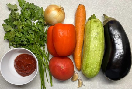 Фото шага рецепта Овощное рагу с баклажанами 189418 шаг 1  