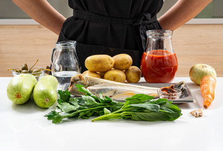 Фото шага рецепта Овощное рагу с навагой 189269 шаг 1  