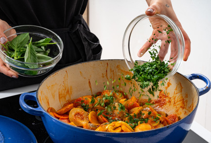 Фото шага рецепта Овощное рагу с навагой 189269 шаг 10  