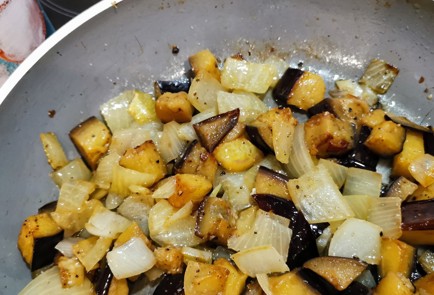 Фото шага рецепта Овощное рагу со сливками 173584 шаг 5