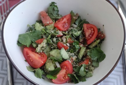 Фото шага рецепта Овощной салат погрузински 173389 шаг 10  