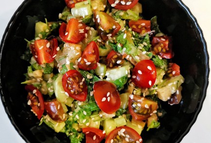 Фото шага рецепта Овощной салат с баклажанами 173711 шаг 12  