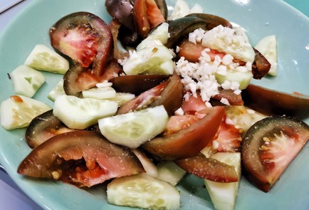 Фото шага рецепта Овощной салат с льняным маслом 140176 шаг 14  