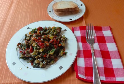 Фото шага рецепта Овощной шашлык в духовке 186756 шаг 12  