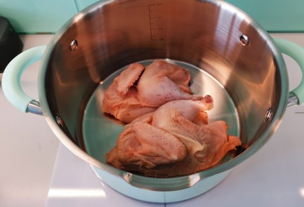 Фото шага рецепта Овощной суп с цыпленком корнишон 175910 шаг 2  