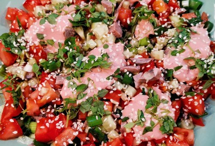 Фото шага рецепта Овощной салат с утиной грудкой 152860 шаг 12  