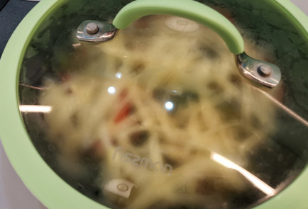 Фото шага рецепта Овощное рагу с сыром дорблю и пармезаном 151762 шаг 14  