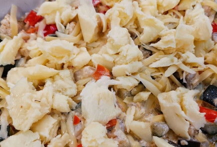 Фото шага рецепта Овощное рагу с сыром сулугуни в духовке 151602 шаг 14  