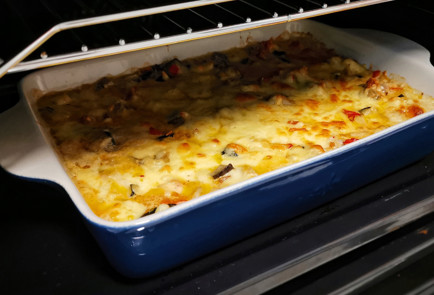 Фото шага рецепта Овощное рагу с сыром сулугуни в духовке 151602 шаг 16  