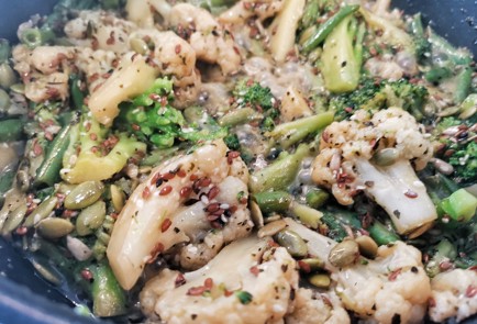 Фото шага рецепта Овощное рагу в соевом соусе с пармезаном 150982 шаг 11  