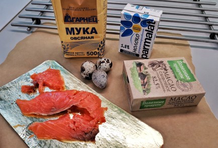 Фото шага рецепта Овсяноблин с перепелиными яйцами 140429 шаг 1  