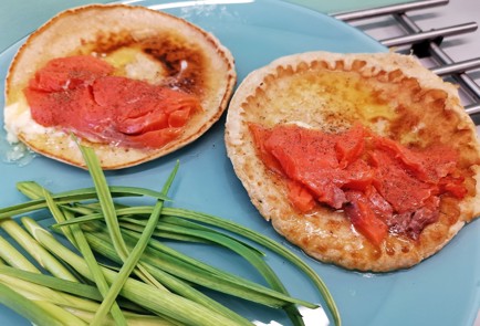 Фото шага рецепта Овсяноблин с перепелиными яйцами 140429 шаг 10  