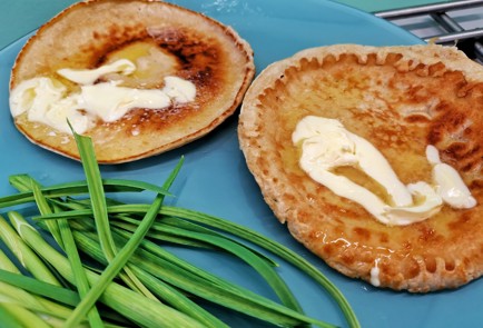 Фото шага рецепта Овсяноблин с перепелиными яйцами 140429 шаг 8  