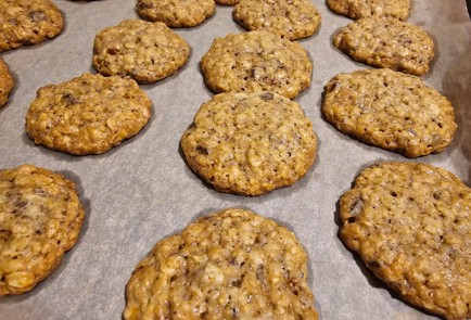 Фото шага рецепта Овсяное печенье с инжиром и шоколадом 175469 шаг 10  