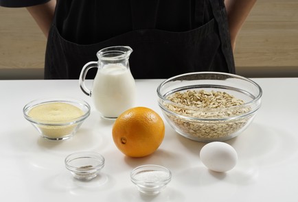 Фото шага рецепта Овсяные блины с апельсиновой цедрой 153223 шаг 1  