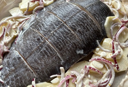 Фото шага рецепта Палтус в духовке 186561 шаг 7  