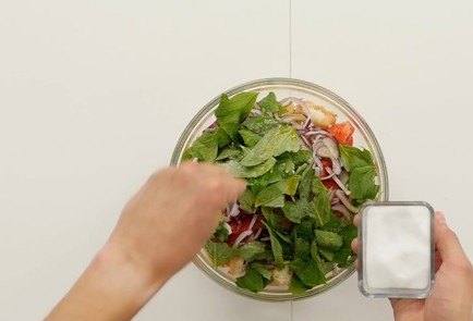 Фото шага рецепта Овощной салат панцанелла 93294 шаг 9  