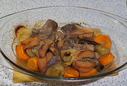 Фото шага рецепта Паштет из говяжьей печени с яблоками 190095 шаг 9  