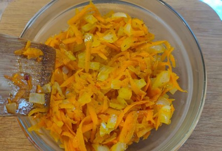 Фото шага рецепта Паштет из куриной печени с овощами и яйцами 174830 шаг 8  