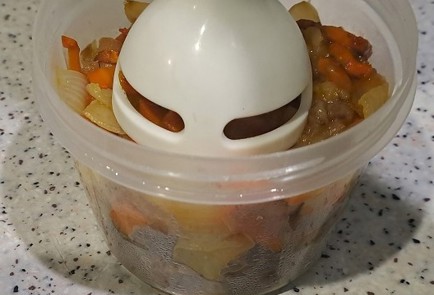 Фото шага рецепта Паштет из куриной печени с яблоками на сковороде 190605 шаг 10  