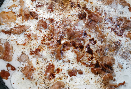 Фото шага рецепта Паста карбонара с трюфелем 151978 шаг 6  