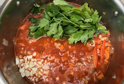 Фото шага рецепта Паста с кроликом и соусом болоньезе 175928 шаг 10  