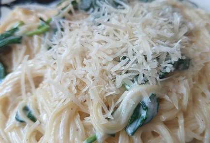 Фото шага рецепта Паста со шпинатом 191540 шаг 12