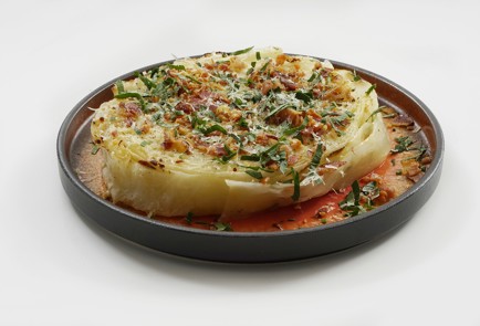 Фото шага рецепта Капуста в духовке с беконом и пармезаном 152899 шаг 10  