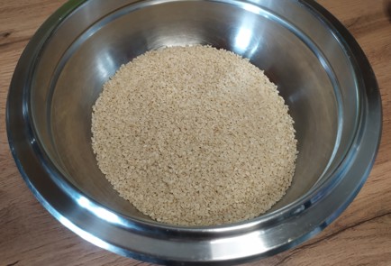 Фото шага рецепта Печенье с кунжутом и семенами льна 188691 шаг 1