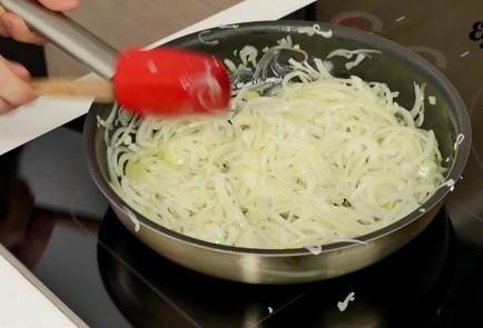 Фото шага рецепта Печеночный торт с морковью и луком 34150 шаг 9  