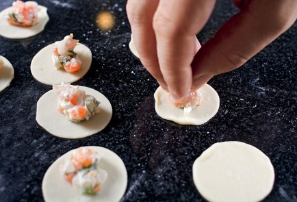 Фото шага рецепта Пельмени с лососем и судаком 29882 шаг 6  