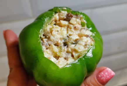 Фото шага рецепта Перец фаршированный грибами и баклажаном 173961 шаг 11  