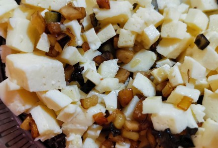 Фото шага рецепта Перец фаршированный грибами и баклажаном 173961 шаг 8  