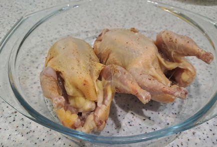 Фото шага рецепта Перепела в духовке с апельсином 189557 шаг 4  