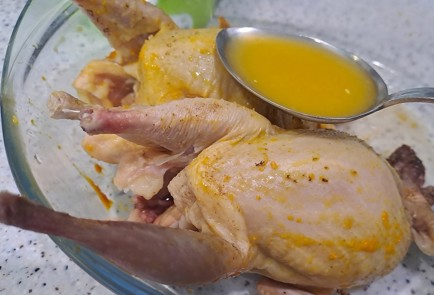 Фото шага рецепта Перепела в духовке с апельсином 189557 шаг 7  