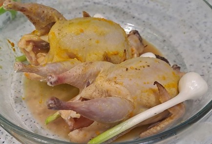 Фото шага рецепта Перепела в духовке с апельсином 189557 шаг 8  