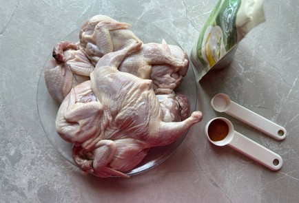 Фото шага рецепта Перепелки запеченные в рукаве 190015 шаг 1  