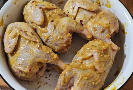 Фото шага рецепта Переплки в духовке в горчичном соусе 191241 шаг 5  