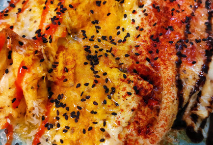 Фото шага рецепта Пикантный скрэмбл с помидорами и сыром 151509 шаг 30