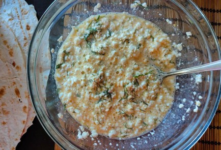 Фото шага рецепта Пирог из лаваша с сыром и творогом 174531 шаг 10  