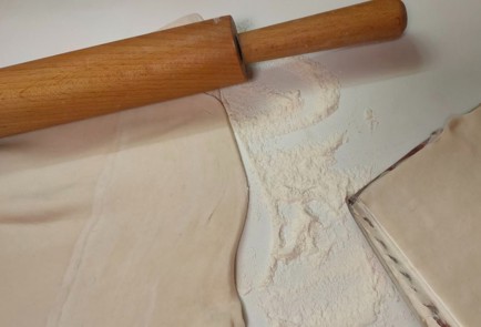 Фото шага рецепта Пирог из слоеного теста с курицей и картофелем 188916 шаг 15  