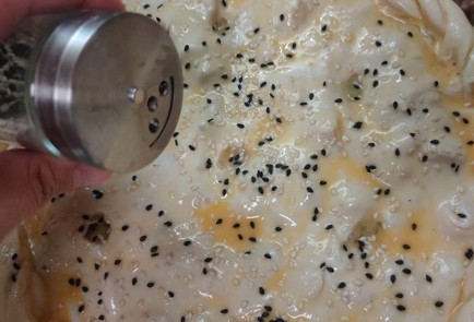 Фото шага рецепта Пирог из слоеного теста с курицей и картофелем 188916 шаг 23  