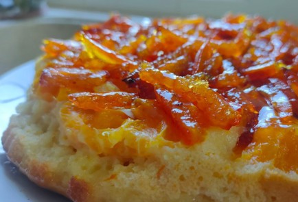 Фото шага рецепта Пирог на кефире с мандаринами и цукатами 188230 шаг 23