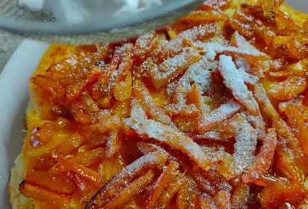 Фото шага рецепта Пирог на кефире с мандаринами и цукатами 188230 шаг 24