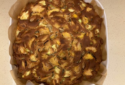 Фото шага рецепта Пирог с кабачком и персиками 189998 шаг 13  