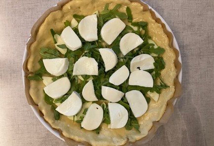 Фото шага рецепта Пирог с кабачком рукколой и сыром 189993 шаг 10  