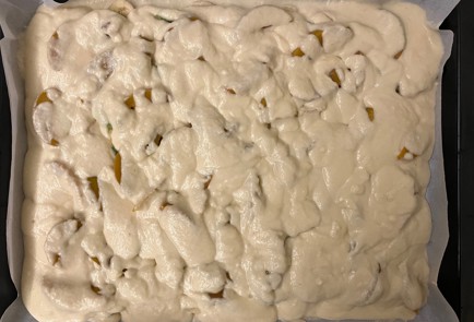 Фото шага рецепта Пирог с киви и персиками 176163 шаг 12  