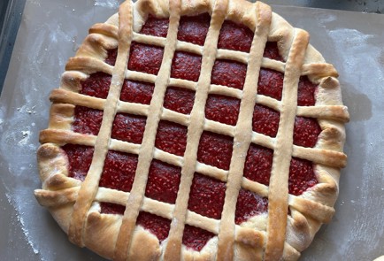 Фото шага рецепта Пирог с малиной 189789 шаг 10