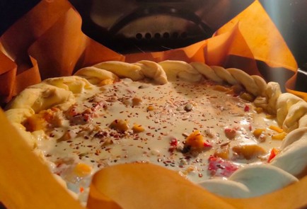 Фото шага рецепта Пирог с овощами на слоеном тесте 190377 шаг 21  